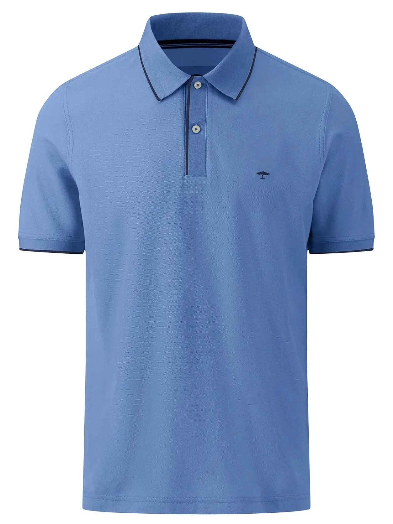 40% OFF FYNCH HATTON Modern-Fit Polo Shirt - Men's Cotton Pique – Crystal Blue -Size: XL