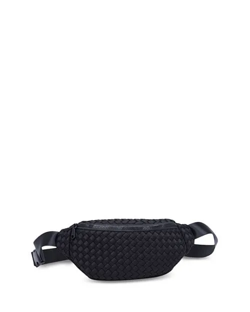 Aim High Medium Sol & Selene Woven Neoprene Belt Bag in Black