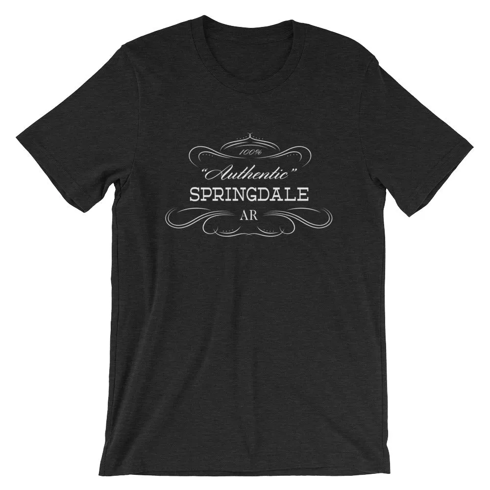 Arkansas - Springdale AR - Short-Sleeve Unisex T-Shirt - "Authentic"