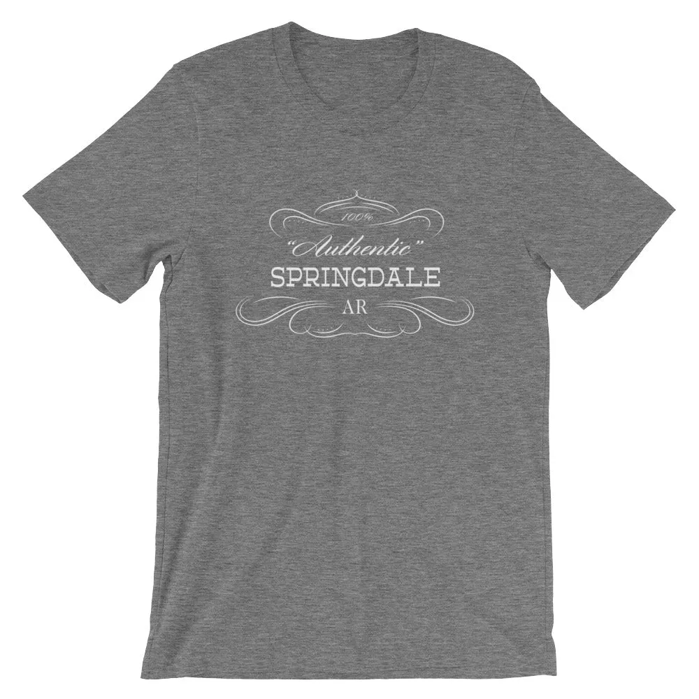 Arkansas - Springdale AR - Short-Sleeve Unisex T-Shirt - "Authentic"