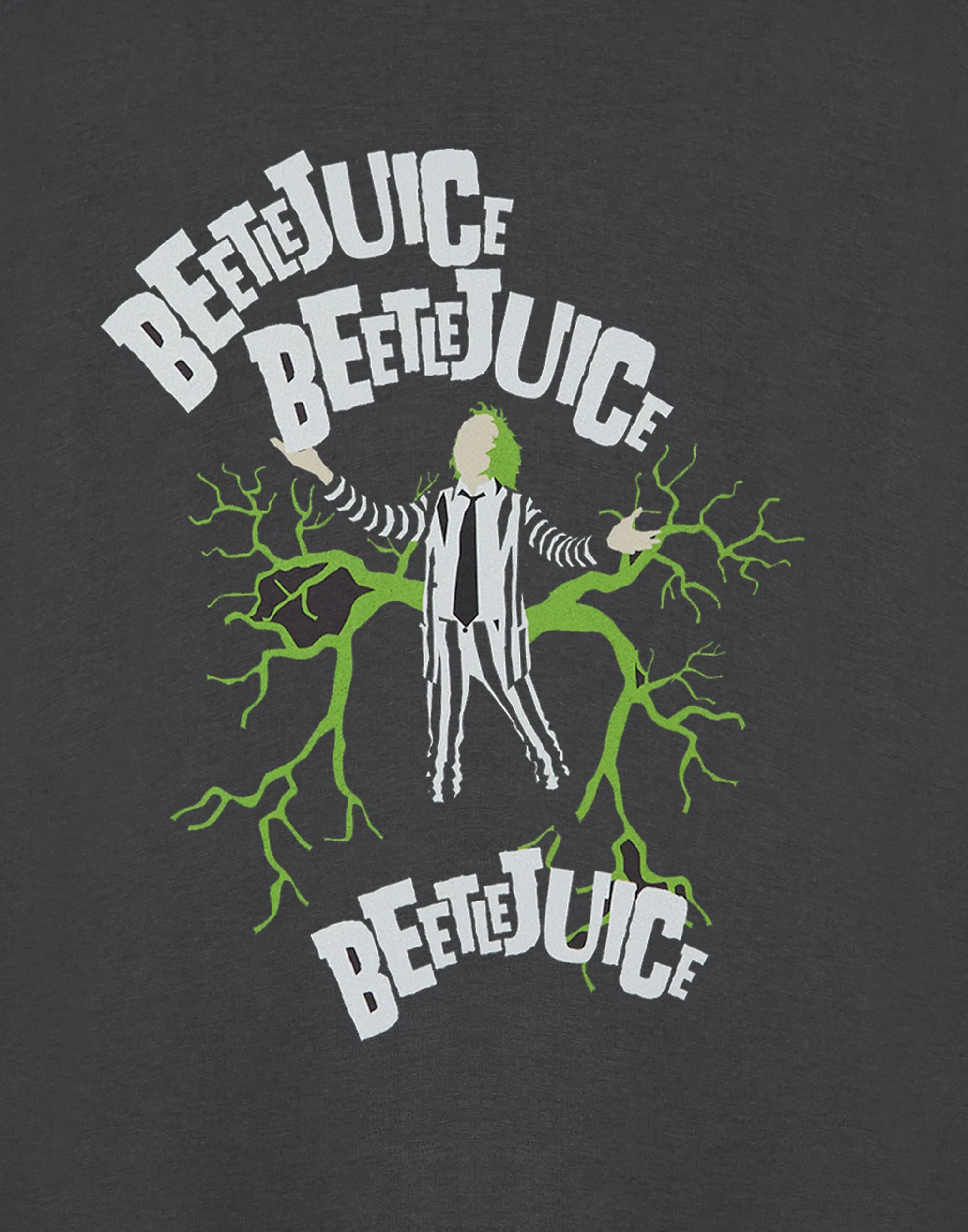 Beetlejuice Kids Grey Graphic Tee