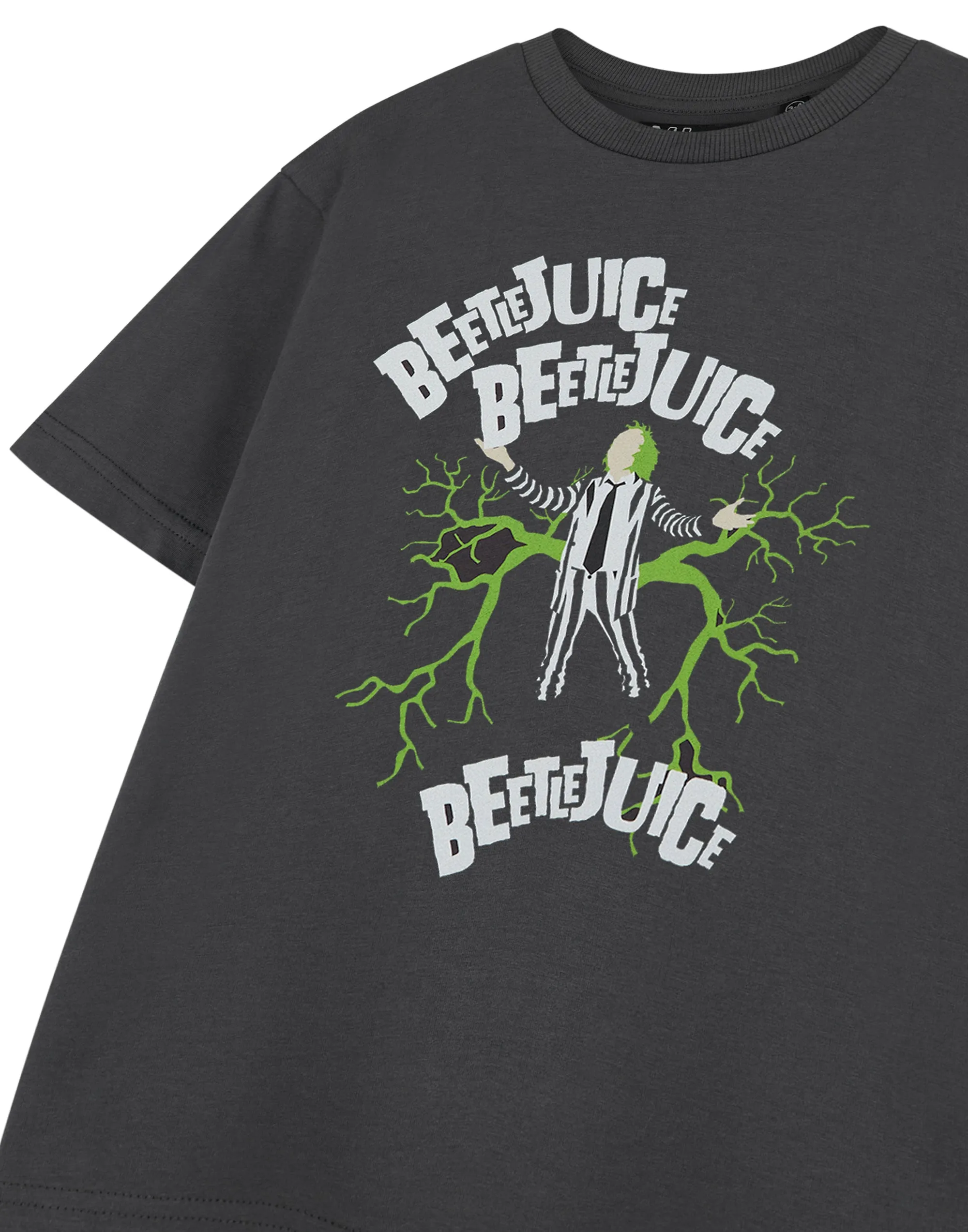 Beetlejuice Kids Grey Graphic Tee