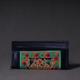 Blue - Kutchi Embroidery Mirror Work Clutch