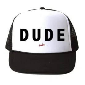 Bubu - Black   White Trucker Hat - Dude