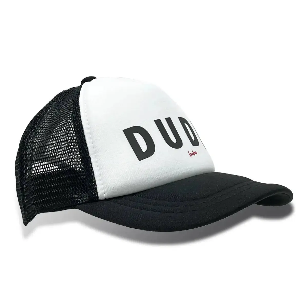 Bubu - Black   White Trucker Hat - Dude