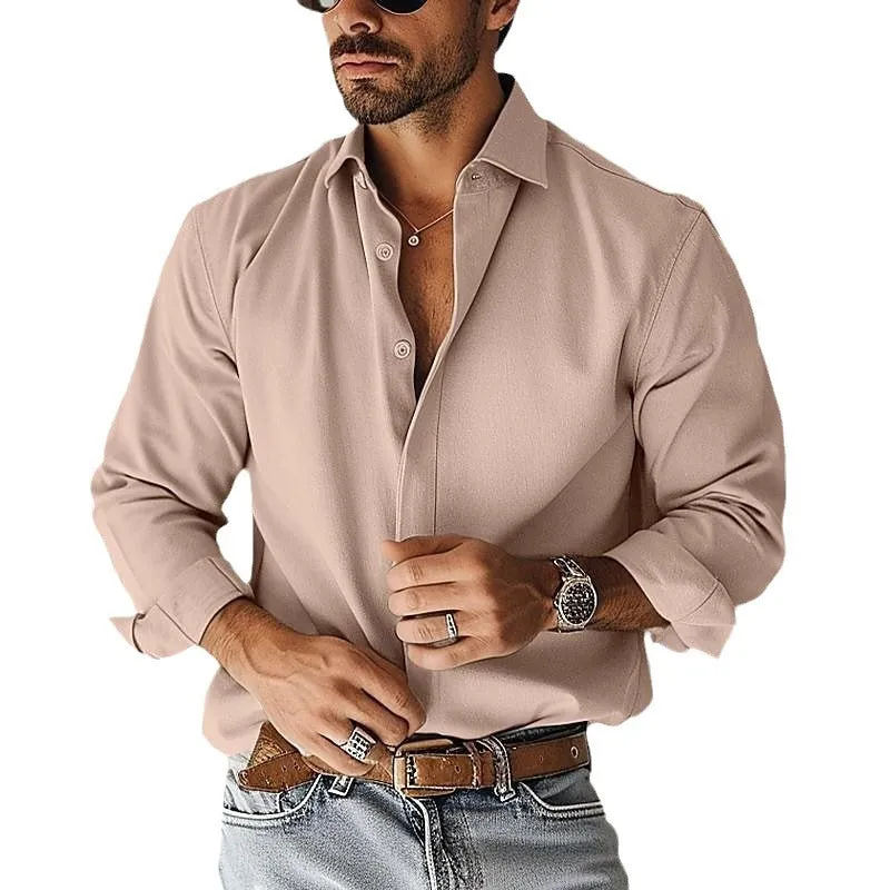 CASUAL DRAPE COLLAR QUALITY SHIRT