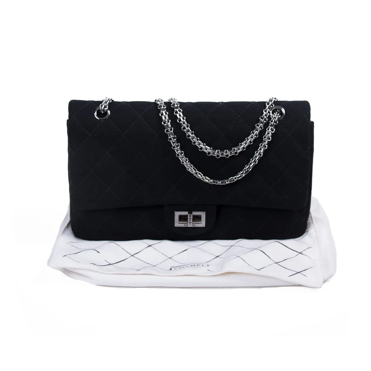 Chanel Jersey Reissue 227 Double Flap Bag