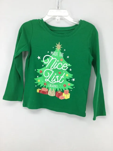 Childrens Place Child Size 3 Months Green Christmas T-Shirt