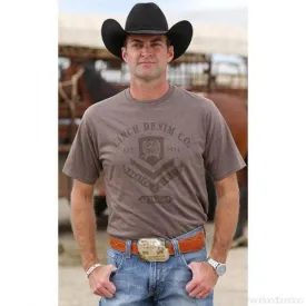 Cinch Mens S/S Brown T Shirt- MTT1690209-HBR