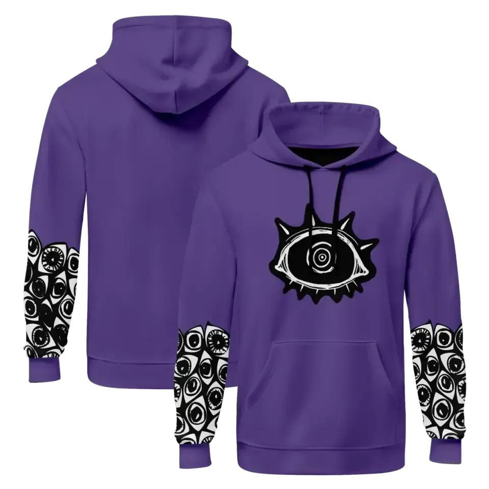 Company logo gifts, custom business gifts Personalized Eye-Catching Design Hoodies, Custom Gaze of Elegance eye-inspired Hoodies,PR045-23020175