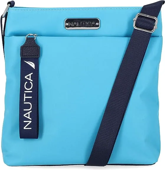 Crossbody bag Nautica Diver Nylon Small Purse with Adjustable Shoulder Strap, blue