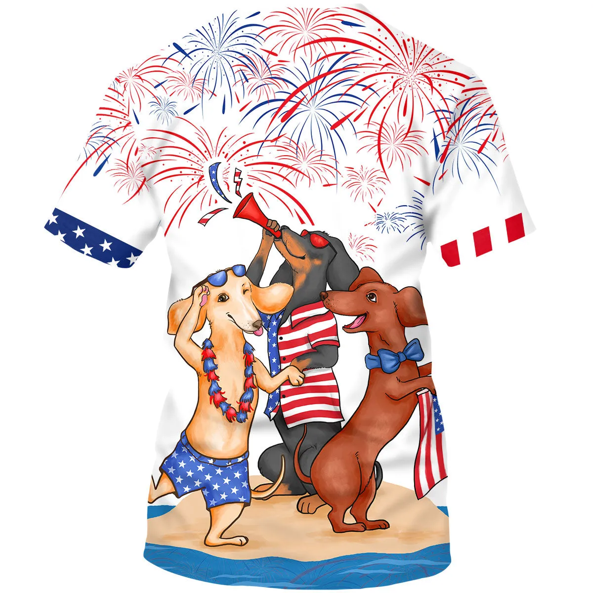 Dachshund Shirts For Men Women, Independence Day Funny Dog On T Shirt