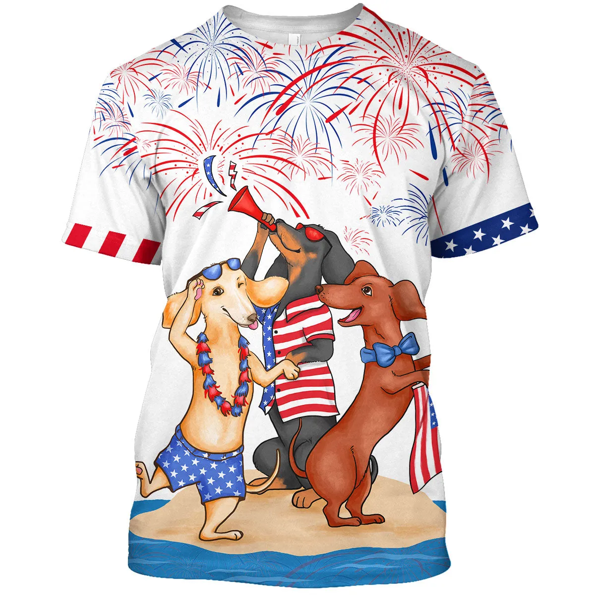 Dachshund Shirts For Men Women, Independence Day Funny Dog On T Shirt