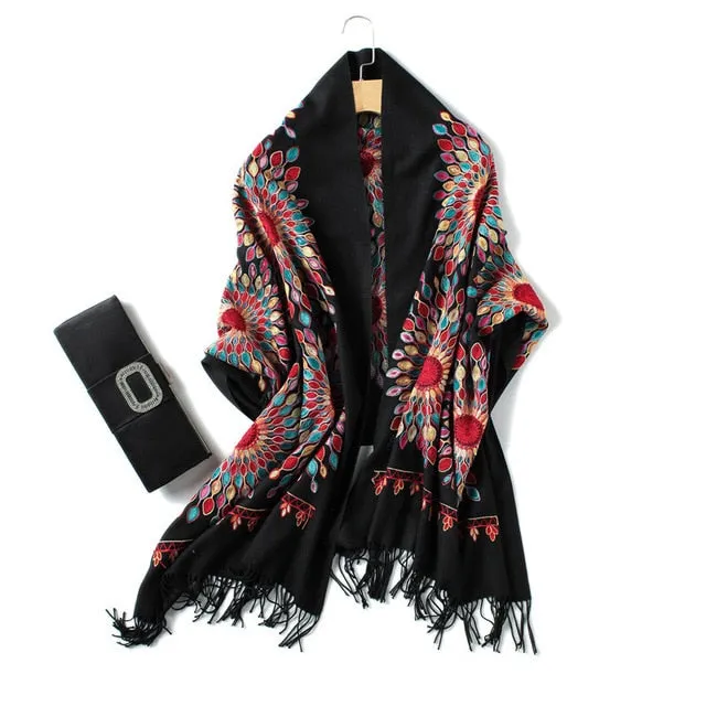 Fashion Winter Cashmere Scarf Printed Bandana Shawl #1149