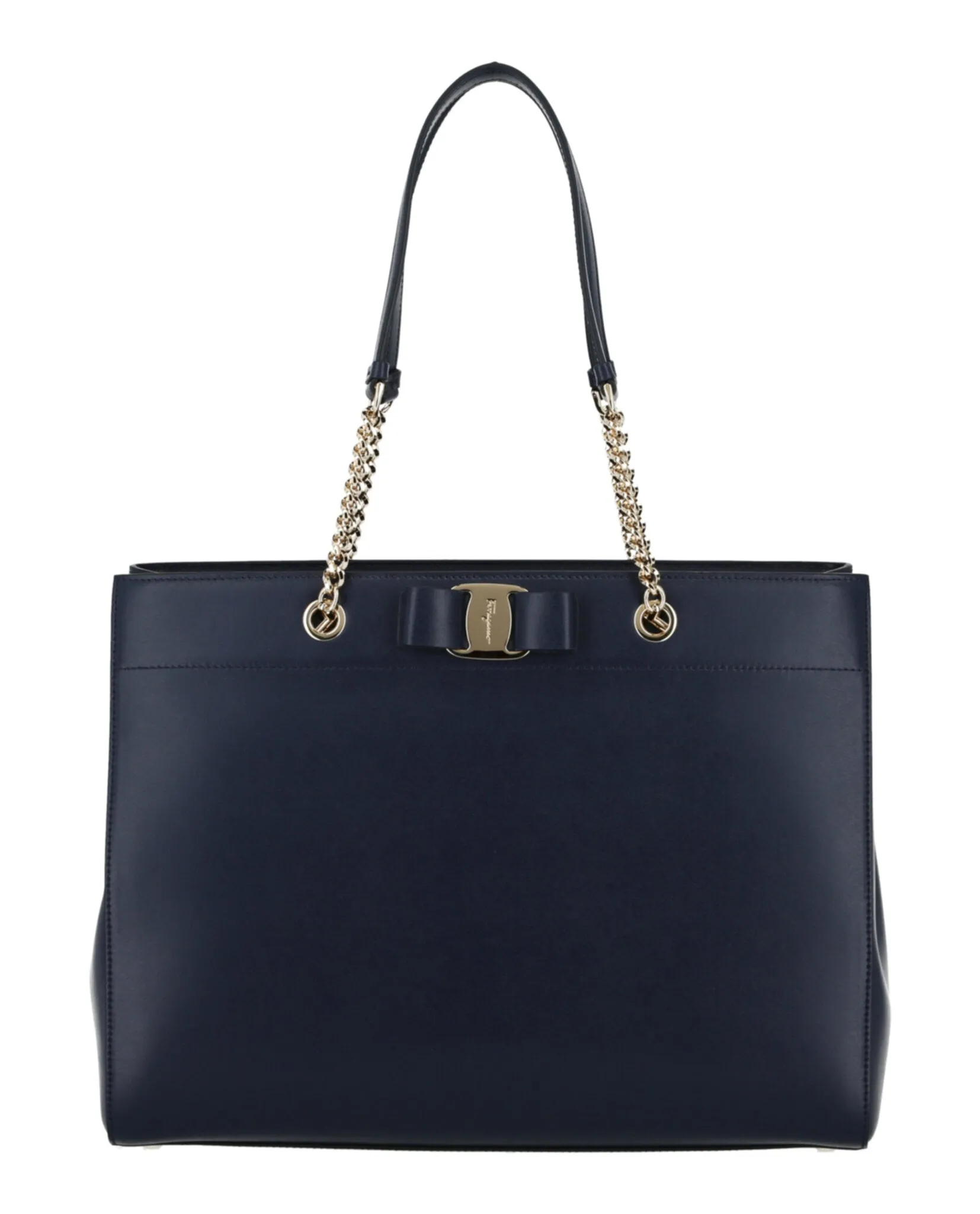 Ferragamo Vara Bow Smooth Leather Tote