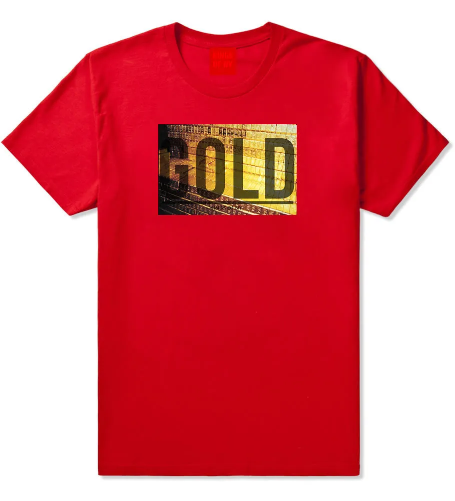 Gold Bricks Money Luxury Bank Cash T-Shirt