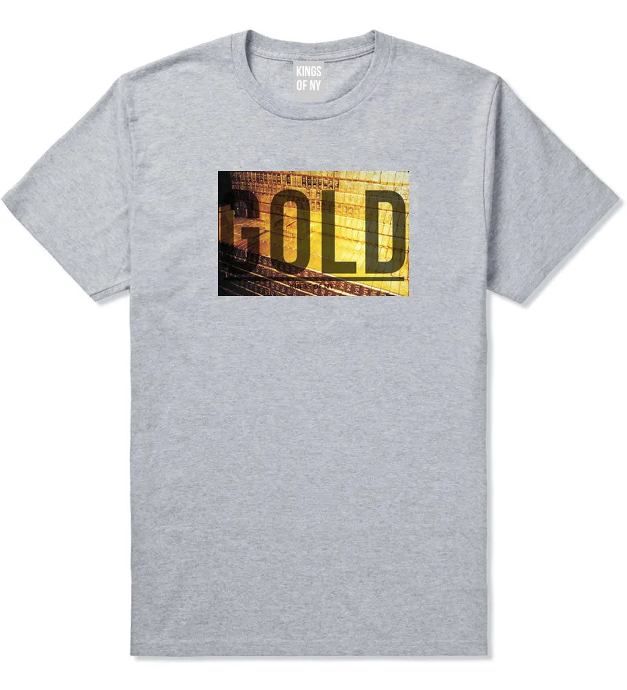 Gold Bricks Money Luxury Bank Cash T-Shirt