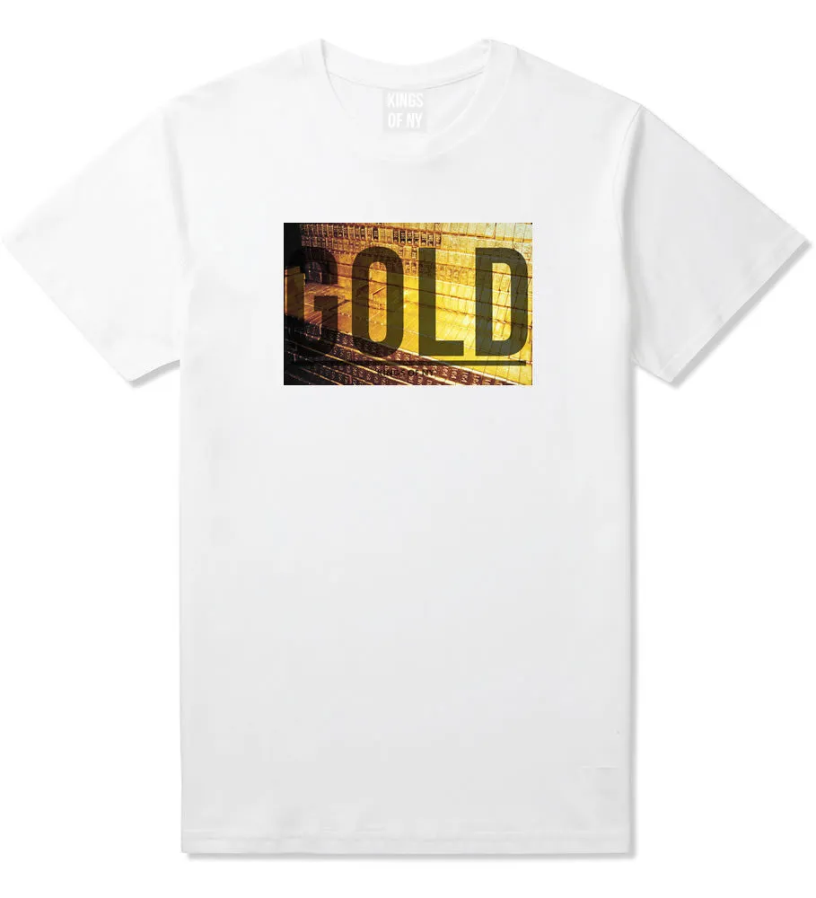 Gold Bricks Money Luxury Bank Cash T-Shirt