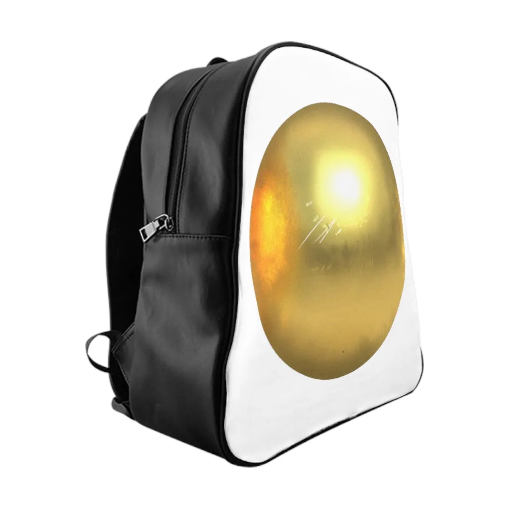 Gold Material School Backpack