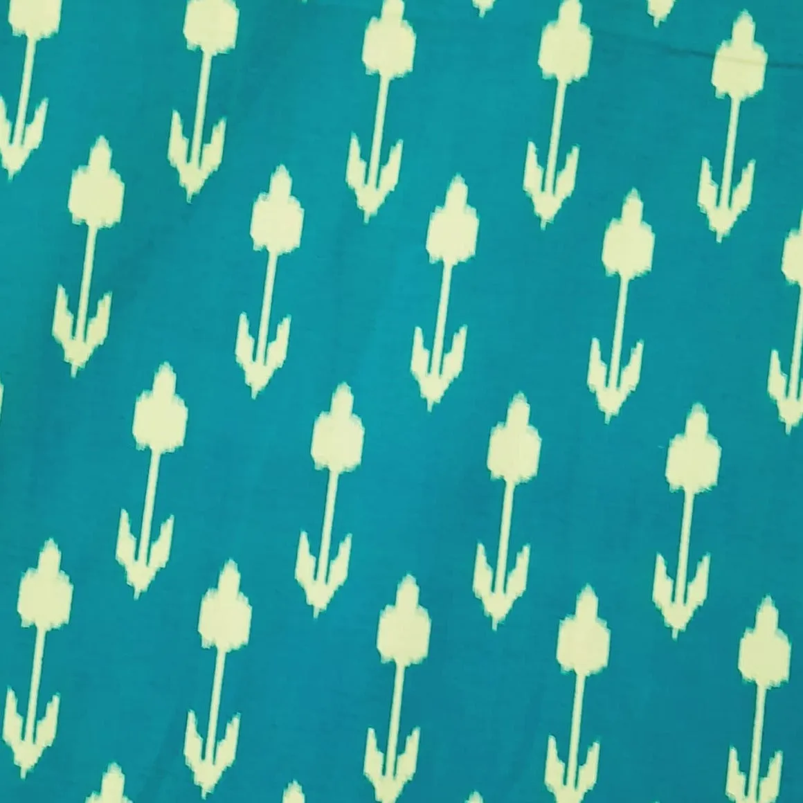 Green HandBlock Print Cotton Fabric