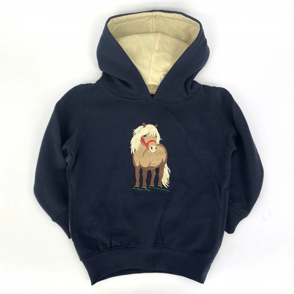 Hazy Blue Horse Childrens Hoodies -