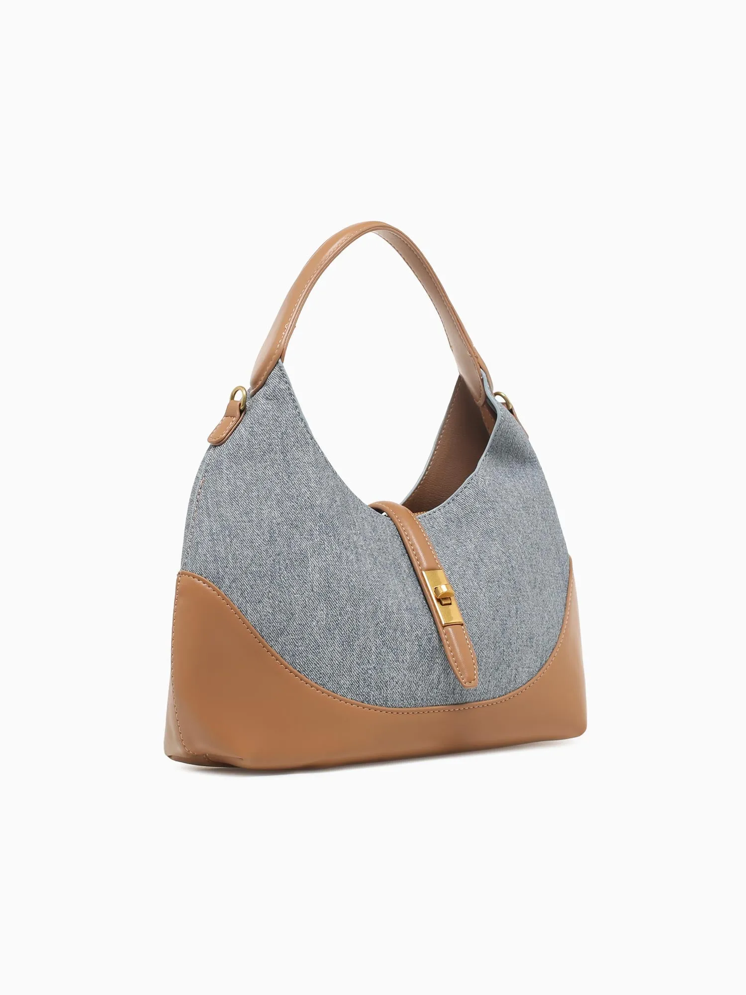 Jackie Shoulder Bag Blue Tan