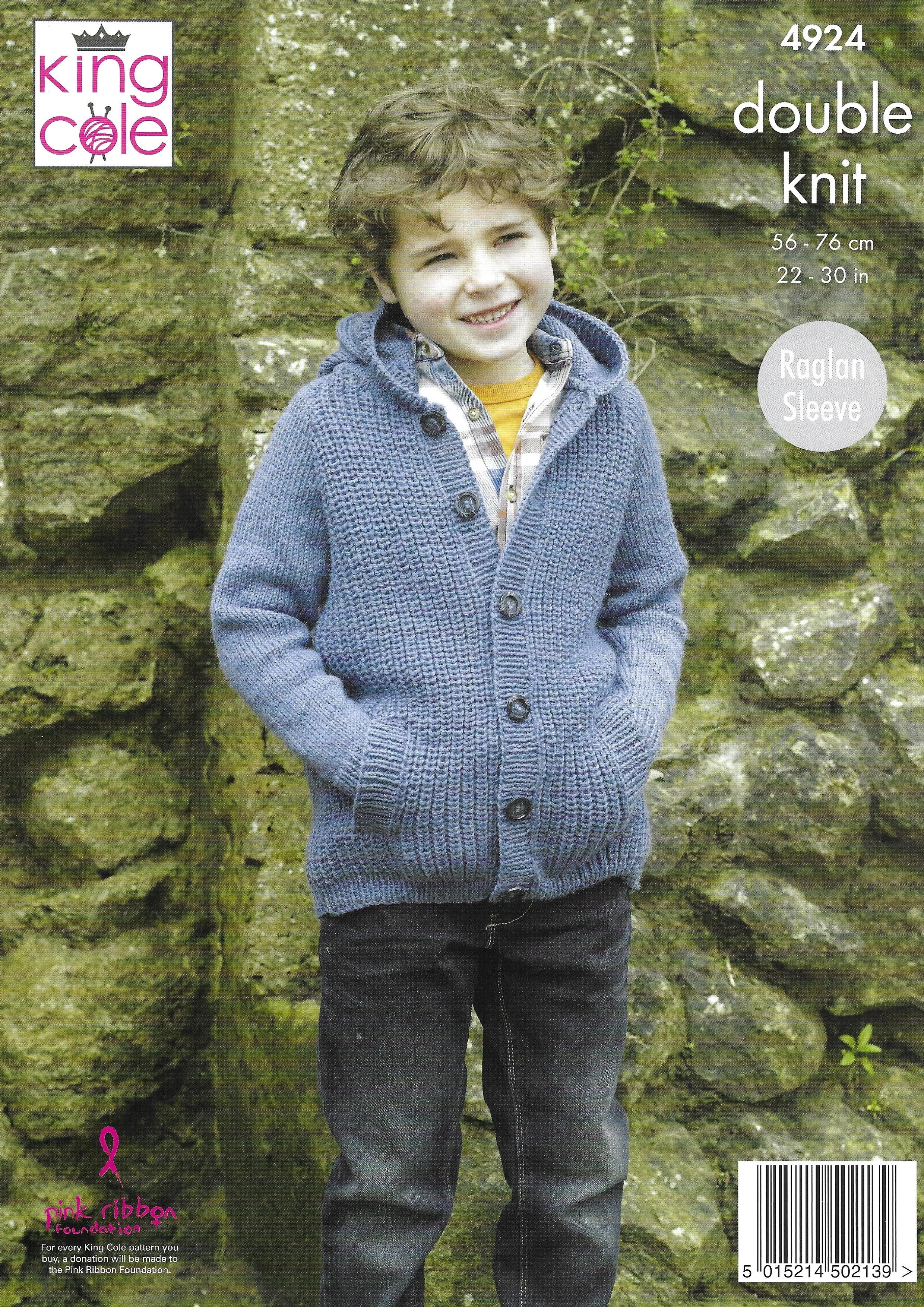 King Cole 4924 Jacket & Hoodie DK Knitting Pattern