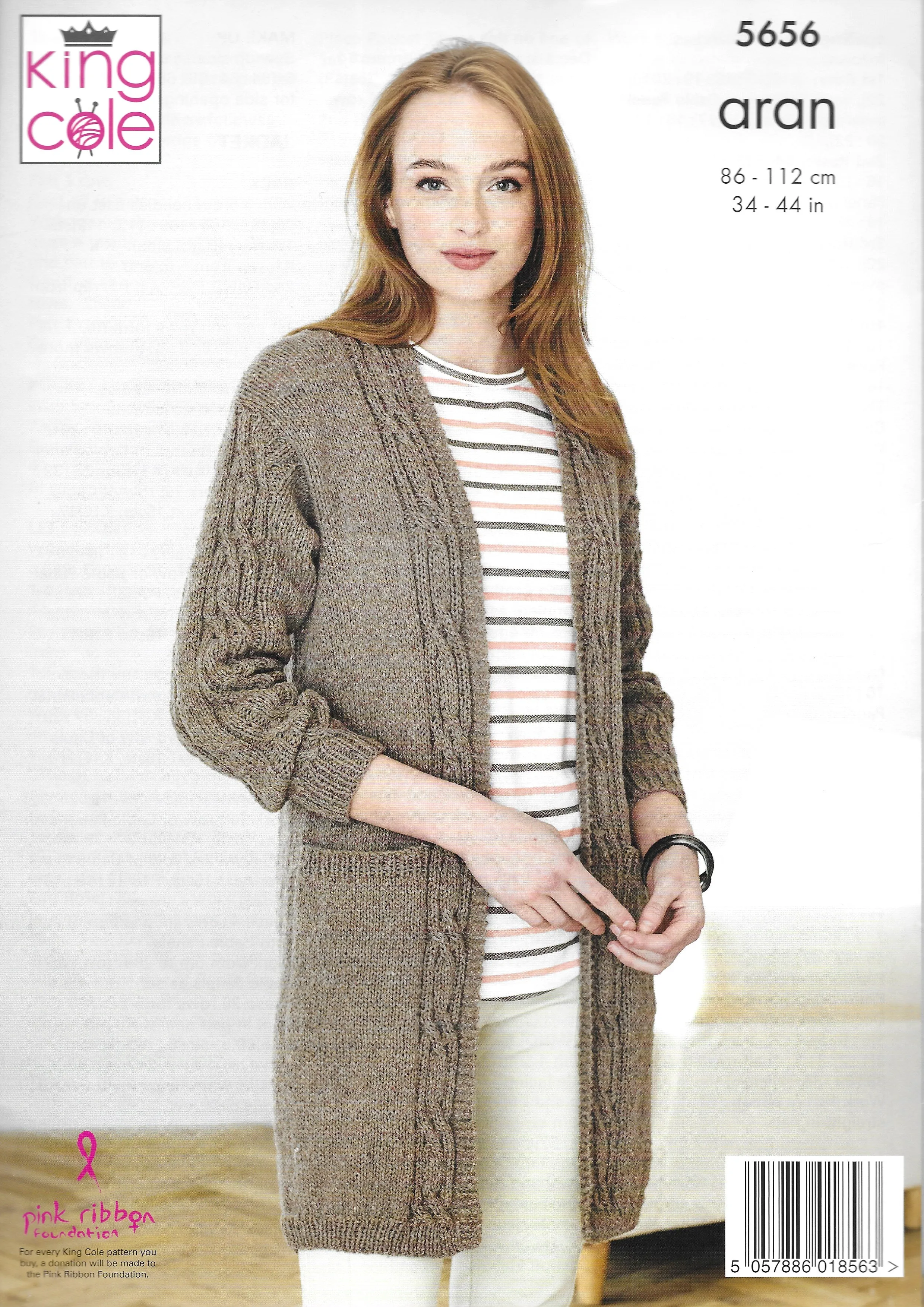 King Cole 5656 Waistcoat & Jacket Aran Knitting Pattern