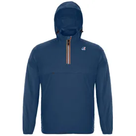 Leon - Packable Quarter Zip Rain Jacket in Blue Deep