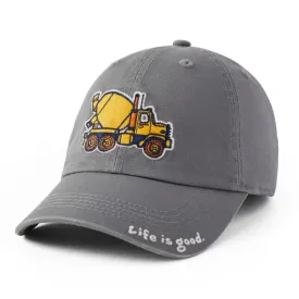 Life is Good Big Cement Mixer Kids Hat