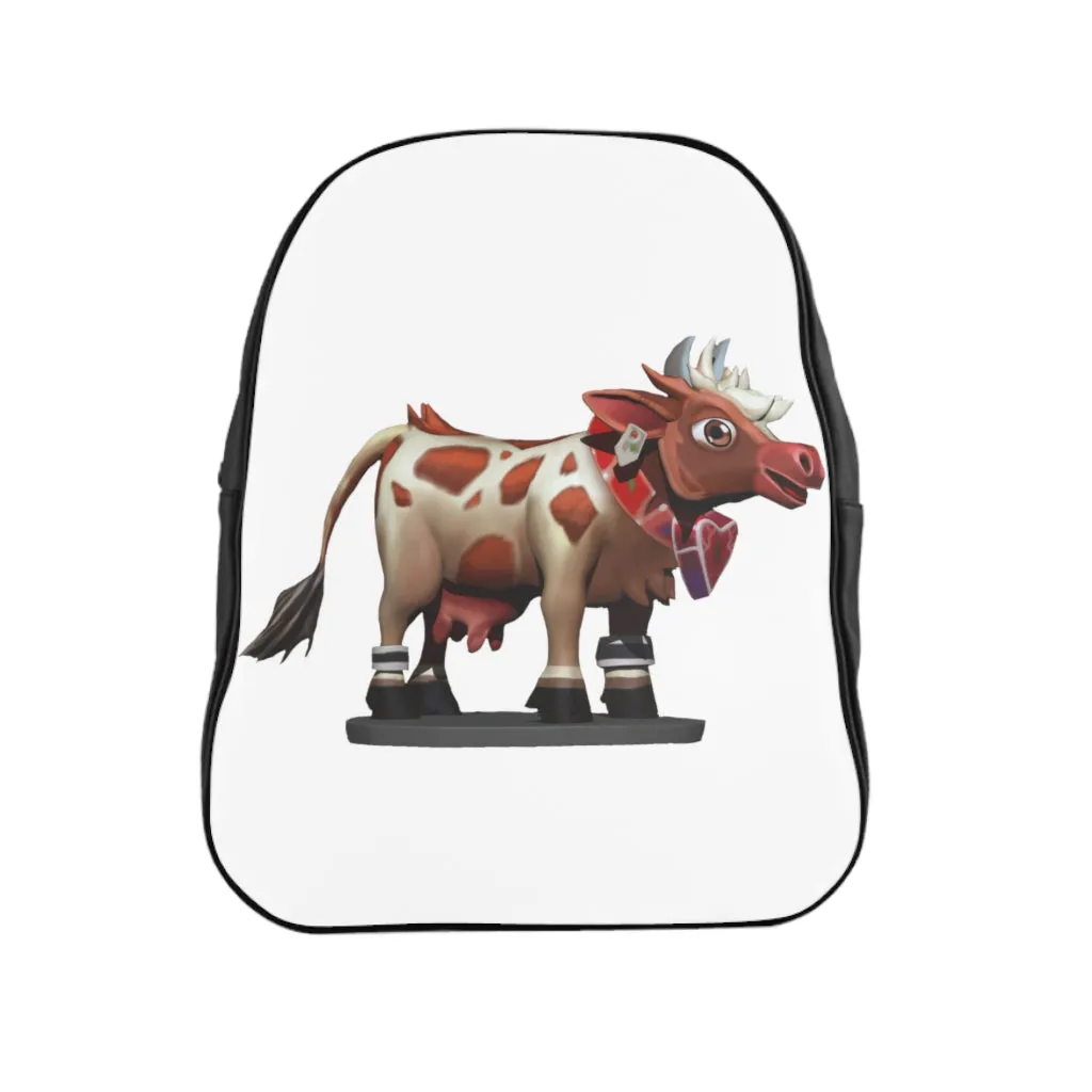 Light Brown Cow School Backpack