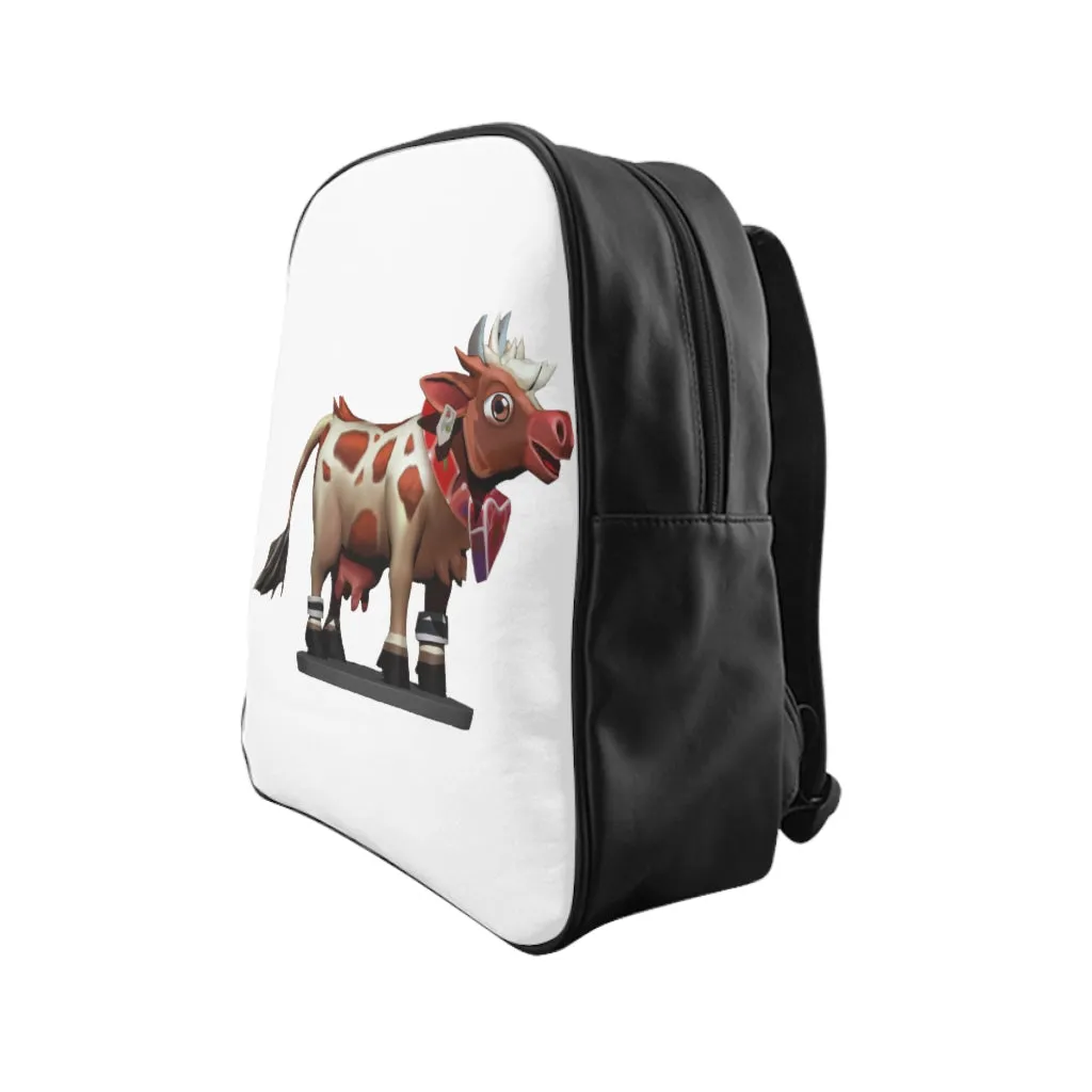 Light Brown Cow School Backpack