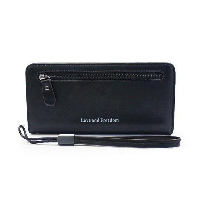 Love & Freedom Wallet long clutch purse fits XS Max