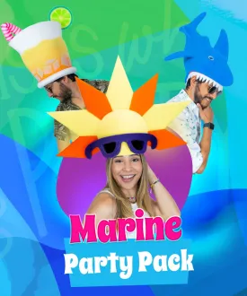 Marine Party Pack (20 Hats & 20 Headbands)