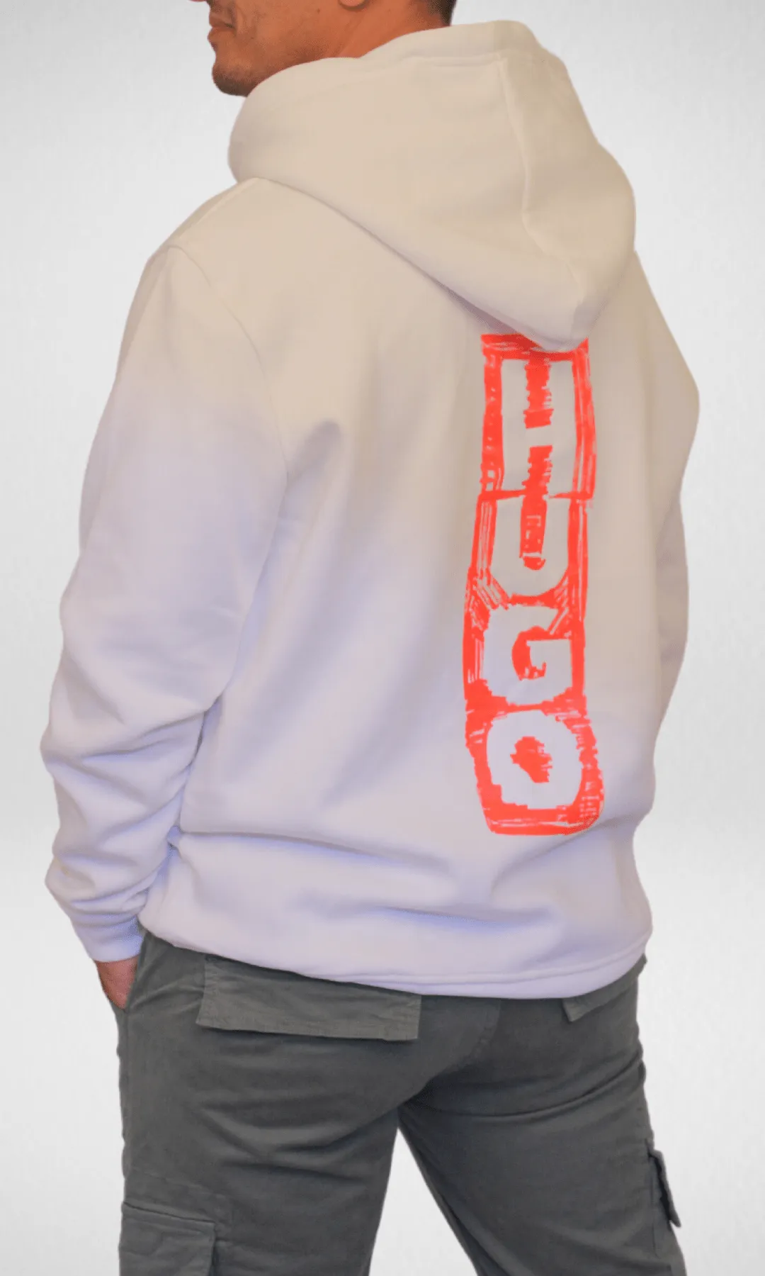 Men Hoodie Sweatshirt - White