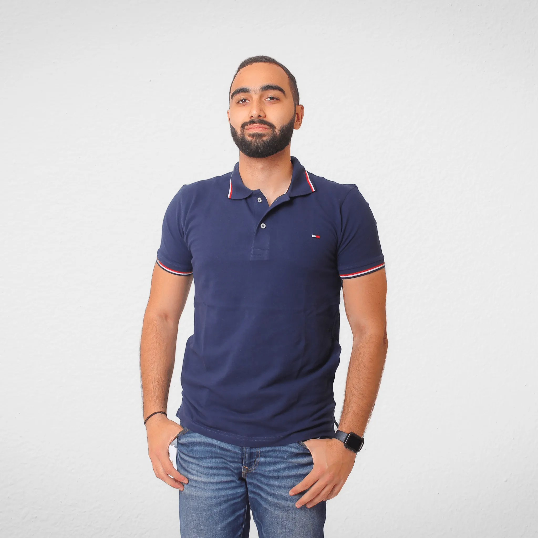 Men Polo Shirt (TH تصنيع) - Dark Blue