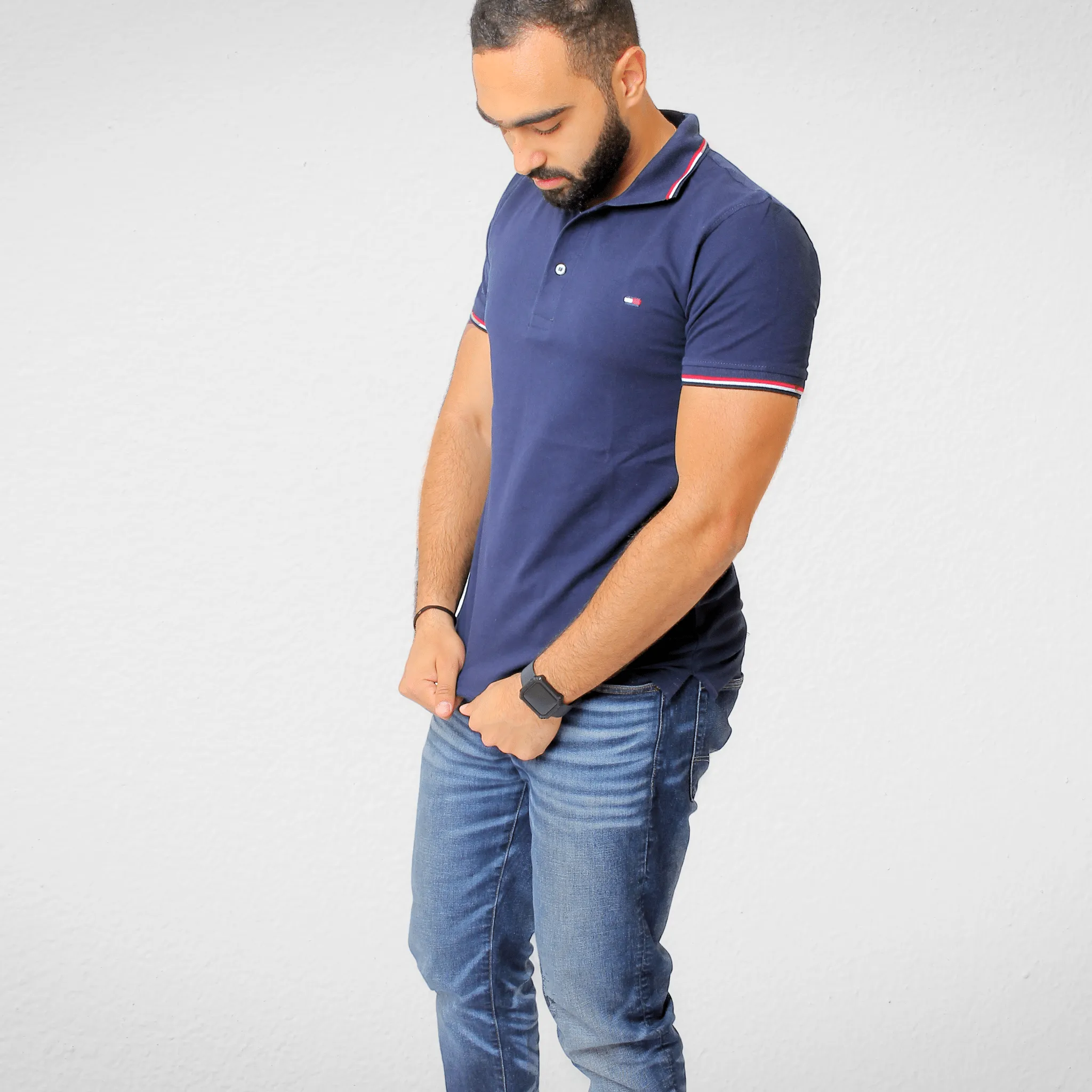 Men Polo Shirt (TH تصنيع) - Dark Blue