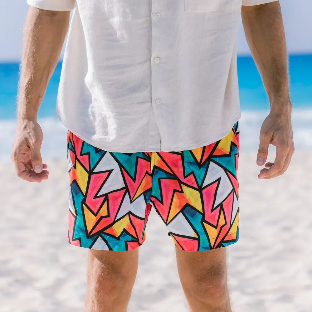 Men summer swimwear Colorful