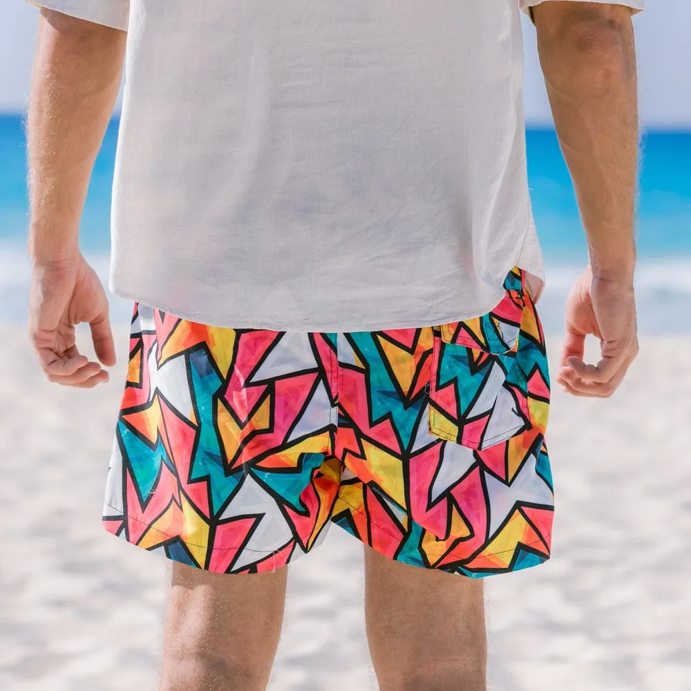 Men summer swimwear Colorful