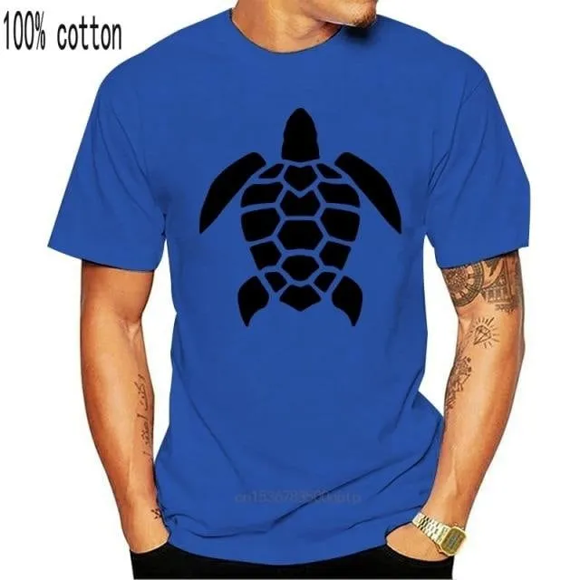 Men T-Shirt: Turtle Print