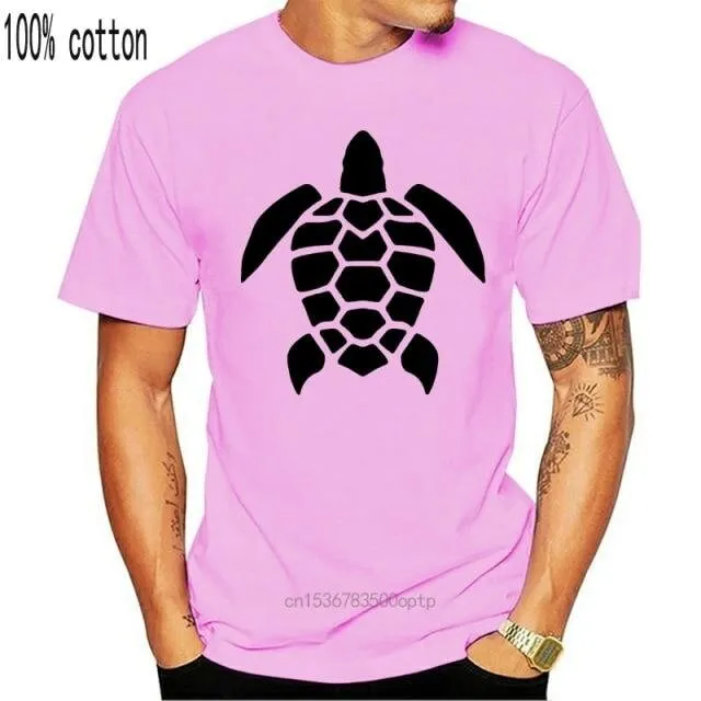 Men T-Shirt: Turtle Print