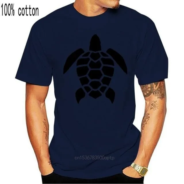 Men T-Shirt: Turtle Print