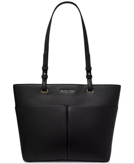 Black Michael Kors Bedford Top Zip Tote with Top Zip Pocket for Women