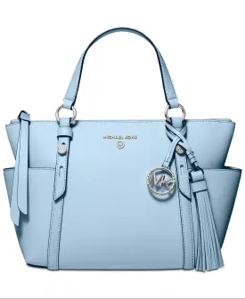 Michael Kors Women's Chambray Sullivan Small Convertible Top Zip Leather Tote