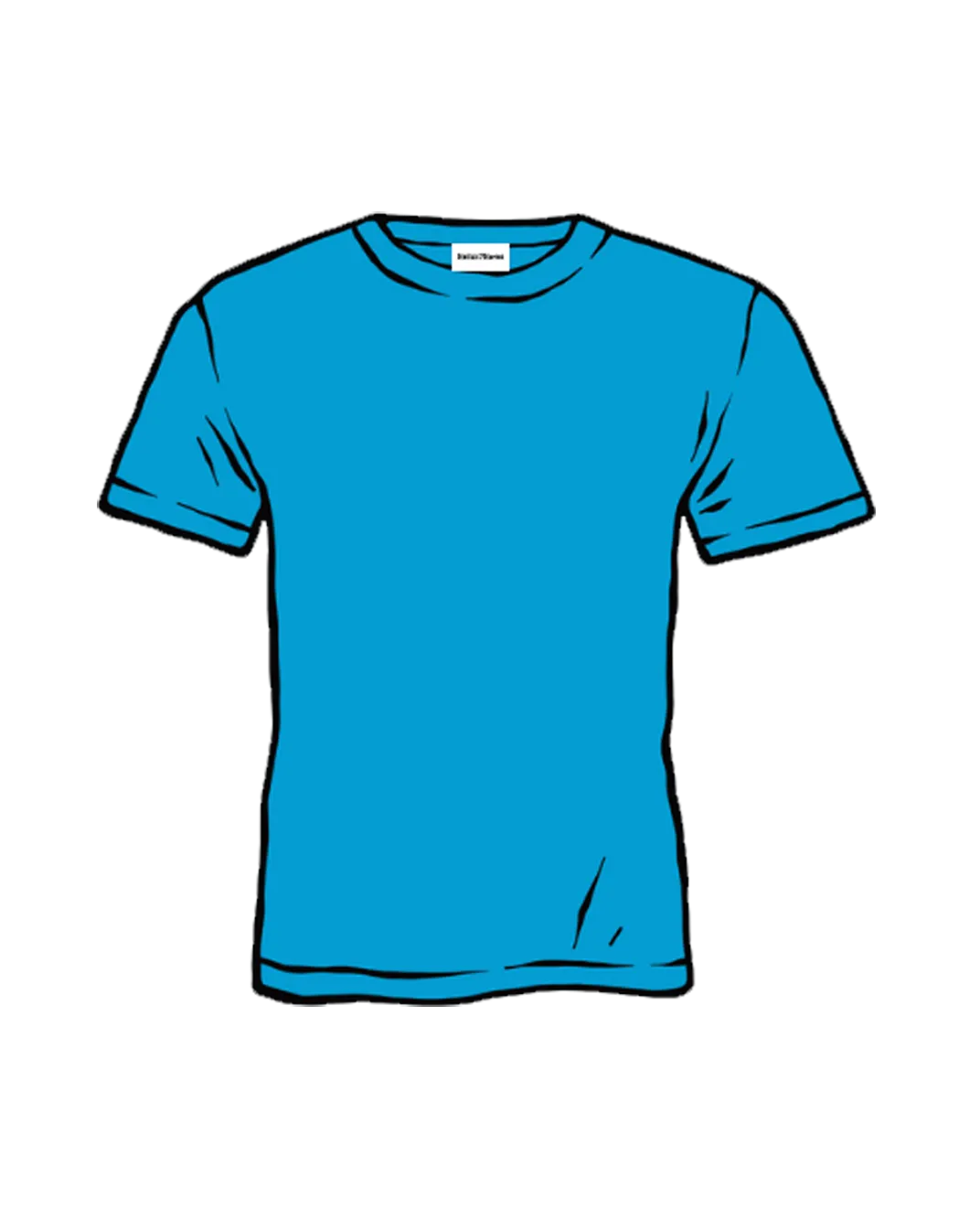 Eco-Friendly Ocean Blue Mens Bamboo T-Shirt - Soft & Sustainable