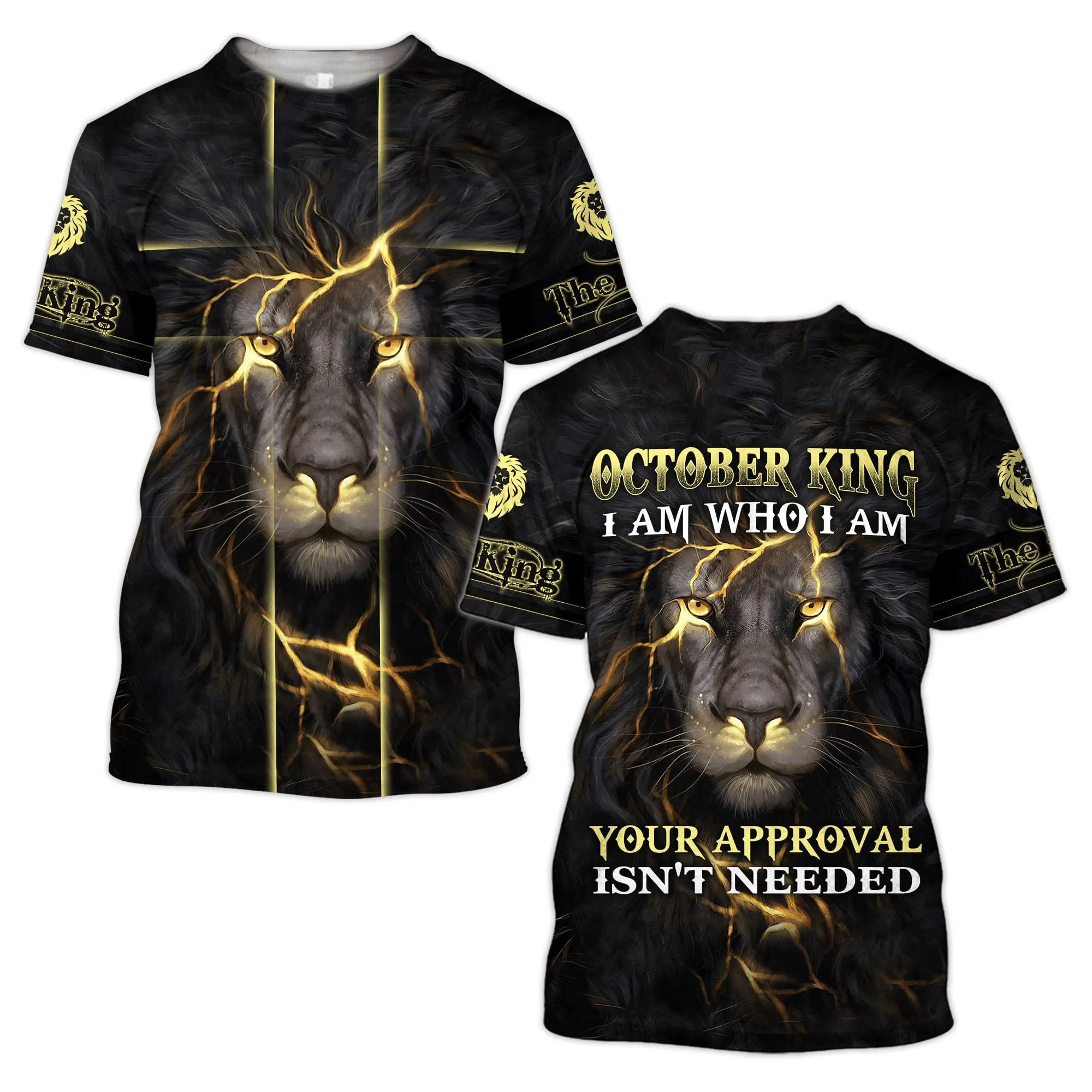 October King Jesus Lion Jesus Shirt - Christian 3D Shirt