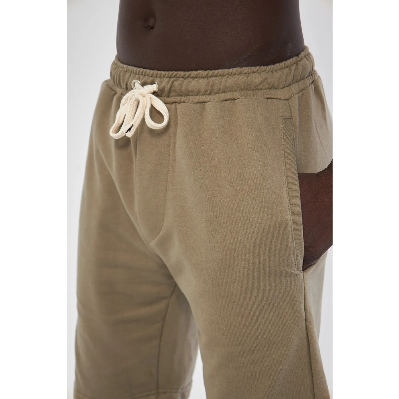 Olive 3/4 Relaxed Fit Shorts