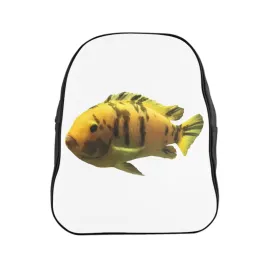 Orange Fish School Backpack