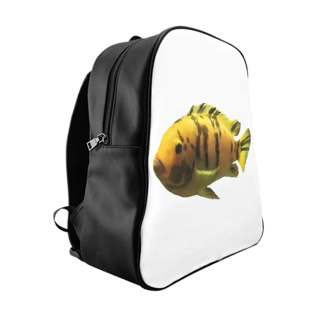 Orange Fish School Backpack