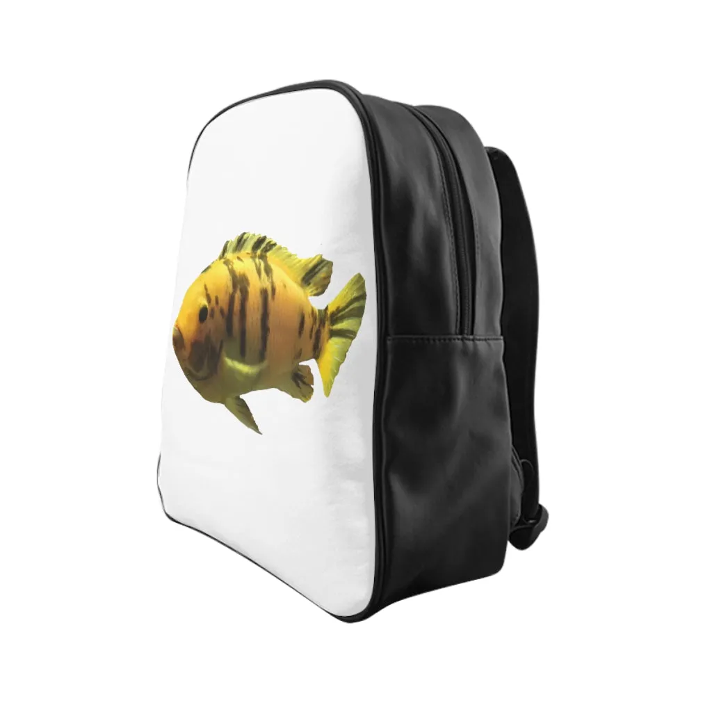 Orange Fish School Backpack